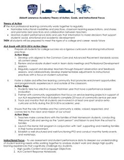 Theory of Action - Lawrence Public Schools