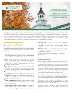 gender discrimination sexual harassment sexual misconduct