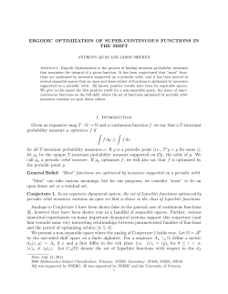 Ergodic optimization of super-continuous functions