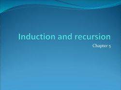 Induction and recursion