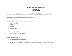 everyday math pacing guide 2012