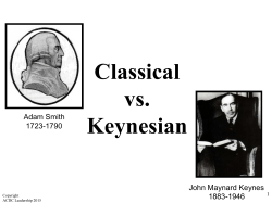 Macro 3.4- Classical vs. Keynesian Student Version