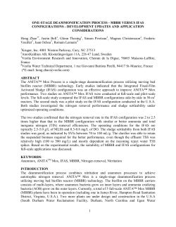 1 ONE-STAGE DEAMMONIFICATION PROCESS