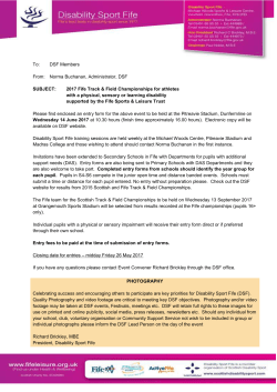 disability sport fife track and field championships for athletes with a