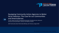 McDonough Equipping CAA`s to Beter Serve Veterans