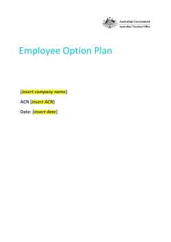 Employee Option Plan