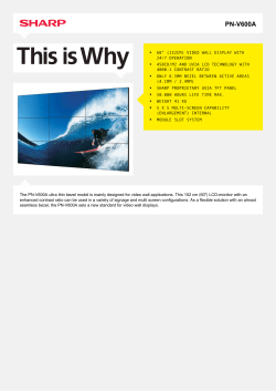 PN-V600A - PNV600A - LCD Monitor Video Wall