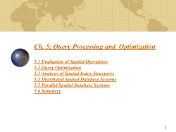 Query Processing and Optimization