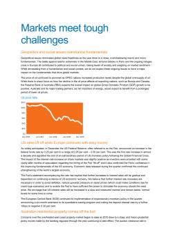 Markets meet tough challenges - February 2016
