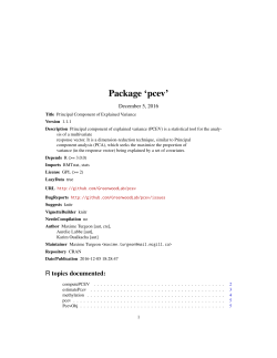 Package `pcev`