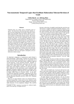 Non-monotonic Temporal Logics that Facilitate