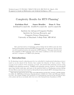 Complexity Results for HTN Planning