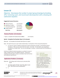 Kindergarten Mathematics Module 4, Topic D, Lesson 22