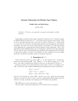 Harmonic Polynomials and Dirichlet-Type Problems