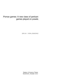 Pomax games: A new class of partizan games played