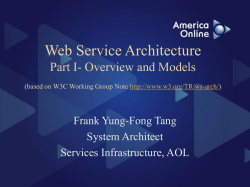 Service Oriented Model