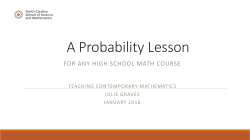 A Probability Lesson