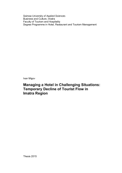Managing a Hotel in Challenging Situations: Temporary