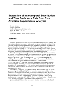 Separation of Intertemporal Substitution and Time Preference Rate