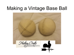 How to Make a Vintage Base Ball