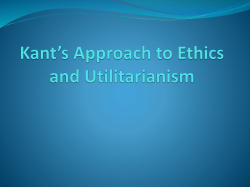 Kant*s Theory of Ethics