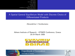 A Spatial General Equilibrium Model with Discrete Choice of