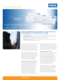 Multi-Technology Cards with HITAG