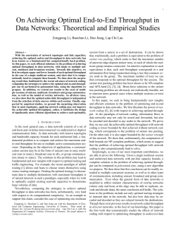 On Achieving Optimal End-to-End Throughput in Data