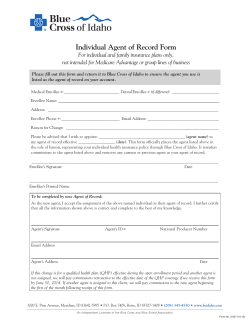 3-037 (10-13) Individual Agent of Record Change.indd