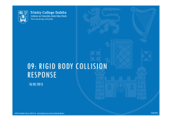 09: RIGID BODY COLLISION RESPONSE