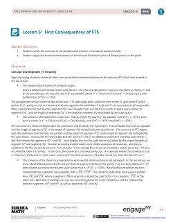 Grade 8 Mathematics Module 3, Topic A, Lesson 5