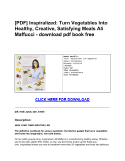Inspiralized: Turn Vegetables Into Healthy