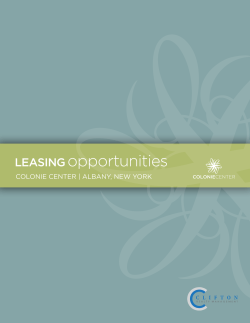 LEASING opportunities
