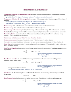 Potential energy of the molecules arises from the
