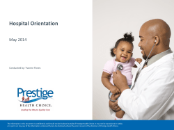 Prestige Health Choice Presentation