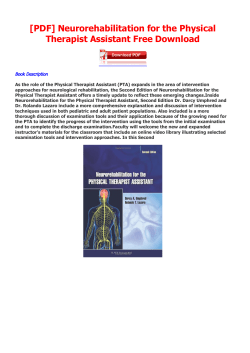 Neurorehabilitation for the Physical Therapist