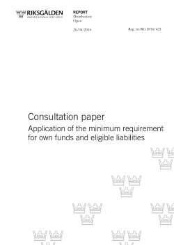 Consultation paper on MREL, pdf