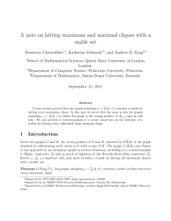 A note on hitting maximum and maximal cliques with a stable set
