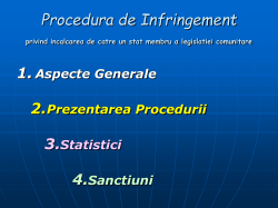Procedura de INFRINGEMENT