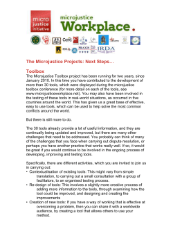 The Microjustice Projects Next Steps&hellip;