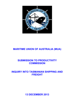 Tasmanian Shipping and Freight