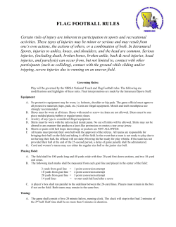 contact with the ground while sliding and/or tripping, severe injuries