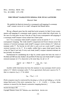 The Weak Karlovitz Lemma For Dual Lattices