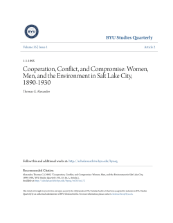 Cooperation, Conflict, and Compromise: Women, Men, and the
