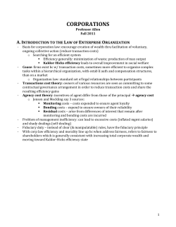 Corporations - NYU School of Law