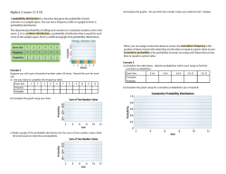 Algebra 2 Lesson 11-3 CB Example 1 Suppose you roll a pair of