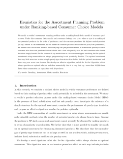 Heuristics for the Assortment Planning Problem under Ranking