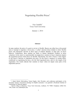 Negotiating Flexible Prices