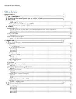 Form of the Contract - LSA