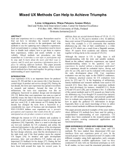 SIGCHI Conference Paper Format
